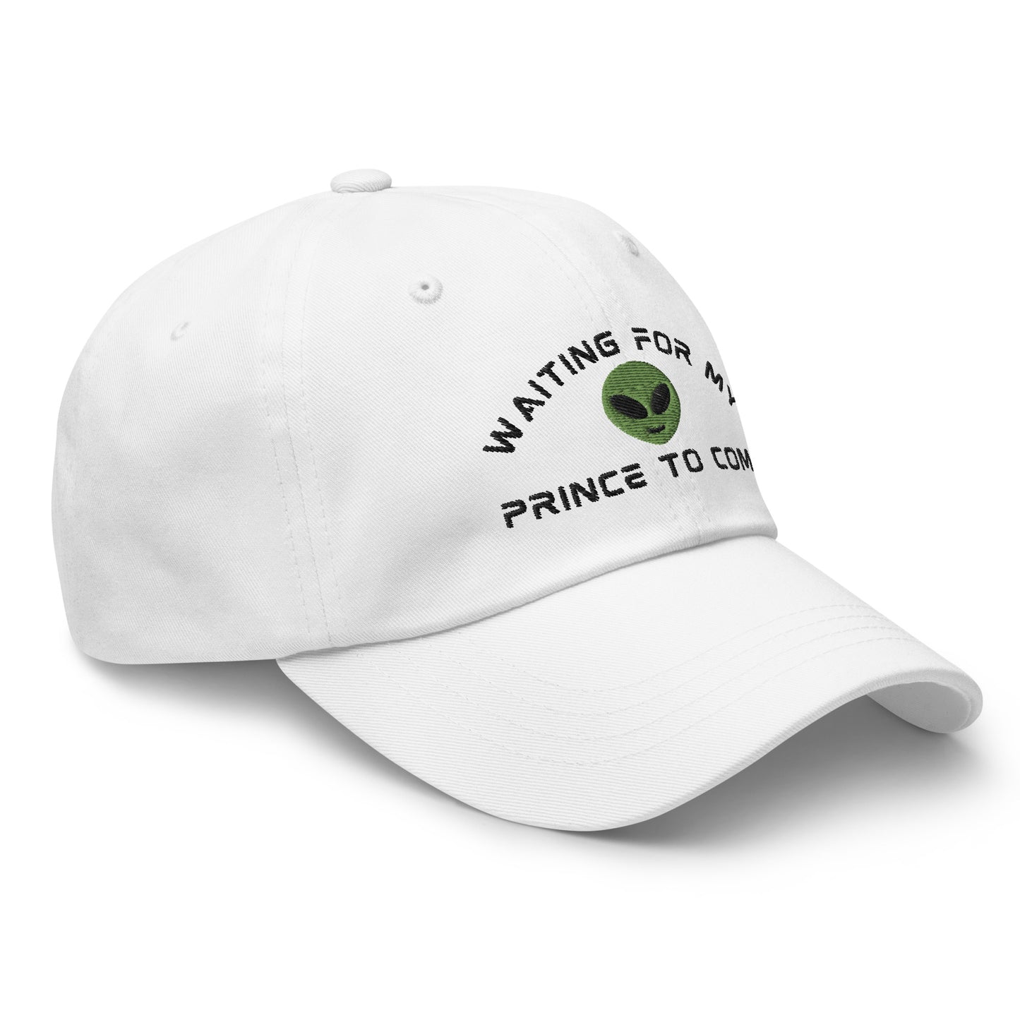 Alien Romance Sci-fi Book Hat “My prince will come” in White