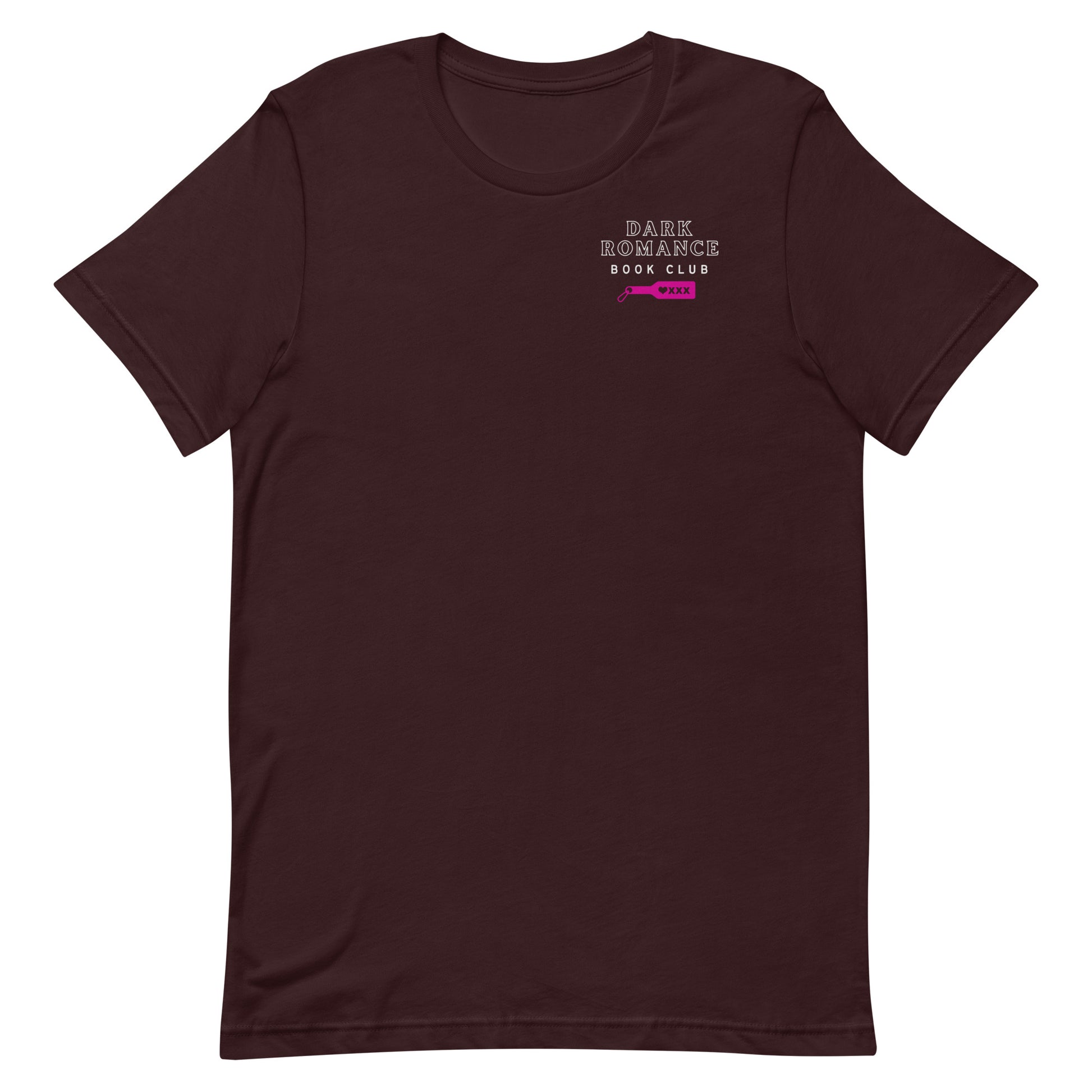 Front side- Dark Romance Book club Tee Shirt Explore the taboo