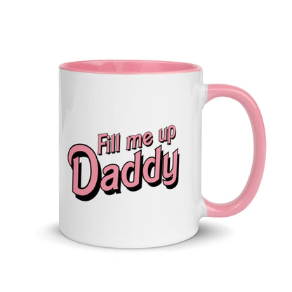Fill me up daddy mug for a good girl who loves romance books